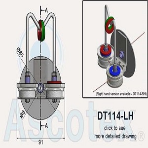 Đĩa tăng lực căng dây Ascotex DT114-LH– Disc Tensioner